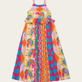 Vestido Infantil Feminino Midi Patchwork Antonita
