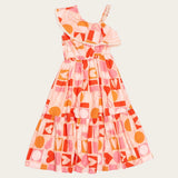 Vestido Infantil Feminino Midi Coração Antonita