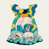 Vestido Baby Infantil Feminino Praia Antonita