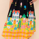 Vestido Infantil Feminino Midi Fazendinha Antonita