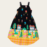 Vestido Infantil Feminino Midi Fazendinha Antonita