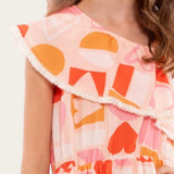 Vestido Infantil Feminino Midi Coração Antonita