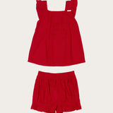 Conjunto Baby Infantil Feminino Red Velvet Antonita