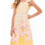 Vestido Infantil Feminino Margarida Barrado Antonita