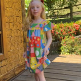 Vestido Infantil Feminino Bloquinhos Antonita