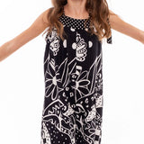 Macacão Infantil Feminino Fauna Preto e Branco Antonita