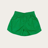 Conjunto infantil feminino verde sem manga leve e fresco