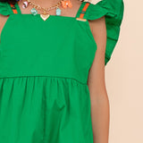 Macacao Infantil Feminino Verde Antonita