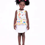 Conjunto com estampa Meta Color infantil feminino Antonita para meninas de 2 a 10 anos