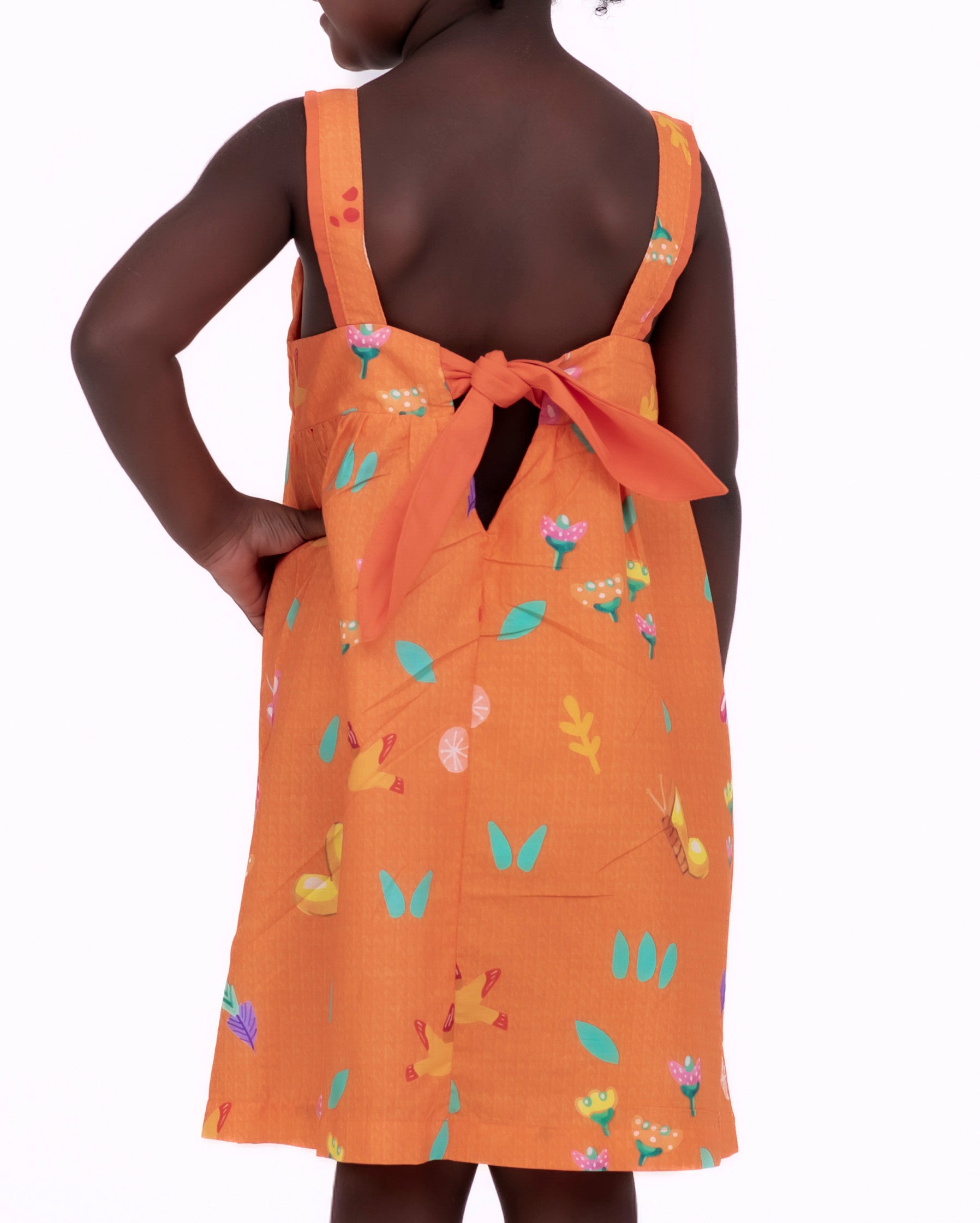 Vestido curto com estampa Dia de Verão infantil feminino Antonita para meninas de 2 a 10 anos