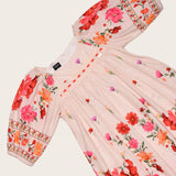 Vestido curto com estampa floral infantil feminino Antonita para meninas 