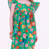 Vestido com estampa Bela Arte infantil feminino Antonita para meninas de 4 a 16 anos