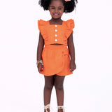 Conjunto short saia Buque De Flores infantil feminino Antonita para meninas de 4 a 16 anos