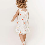 Romper leve com estampa de joaninhas infantil feminino Antonita para meninas de 0 a 3 anos