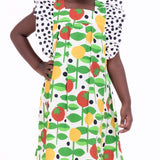 Vestido com estampa de frutas e folhas infantil feminino Antonita para meninas de 2 a 10 anos