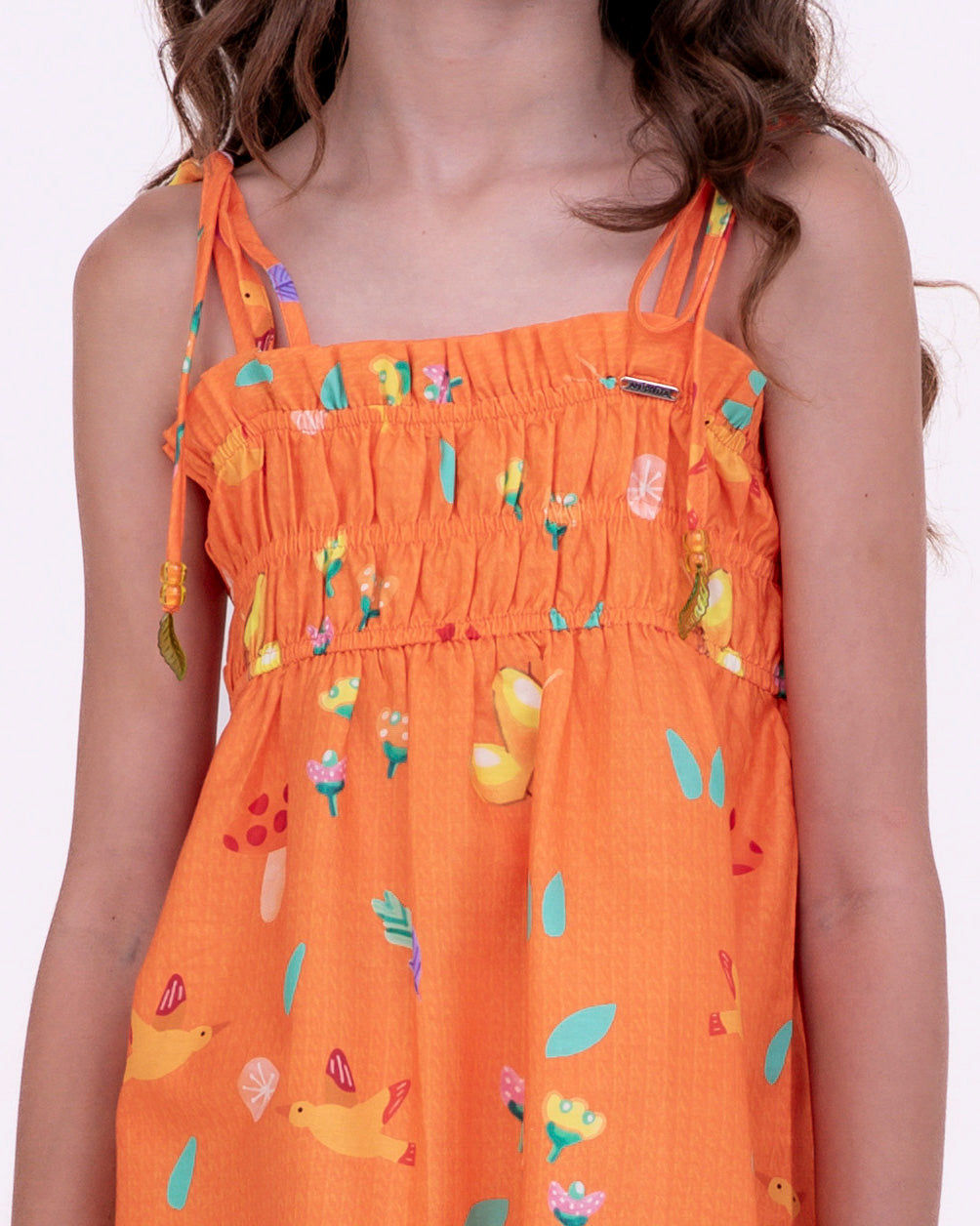 Vestido leve com estampa Dia de Verão infantil feminino Antonita para meninas de 10 a 16 anos