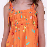 Vestido leve com estampa Dia de Verão infantil feminino Antonita para meninas de 10 a 16 anos