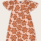 Vestido com estampa Flower 70'S infantil feminino Antonita para meninas