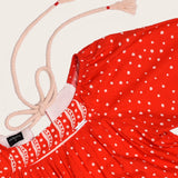 Vestido longo com estampa Tukee Red infantil feminino Antonita para meninas 