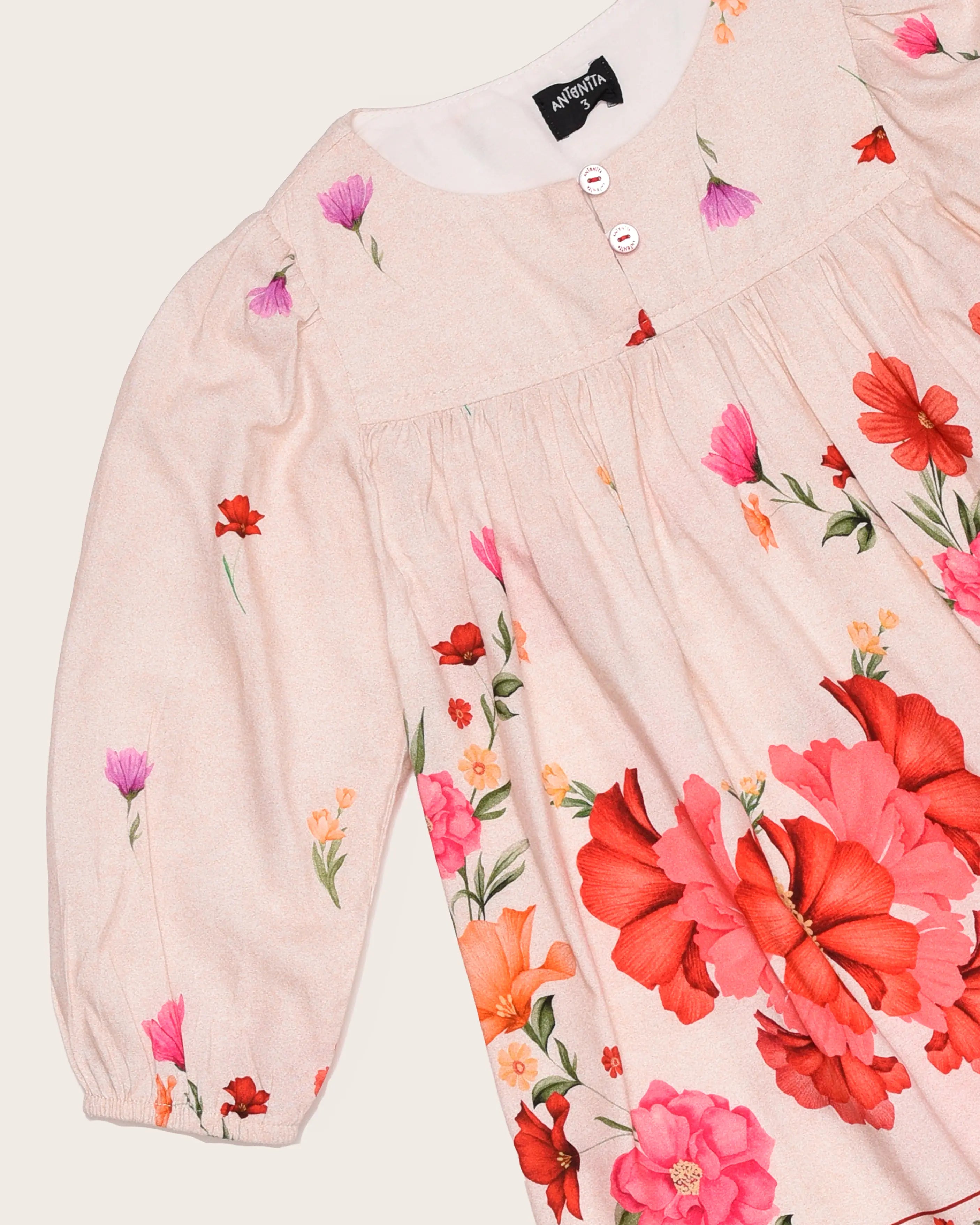 Vestido com estampa Botanico infantil feminino Antonita para meninas