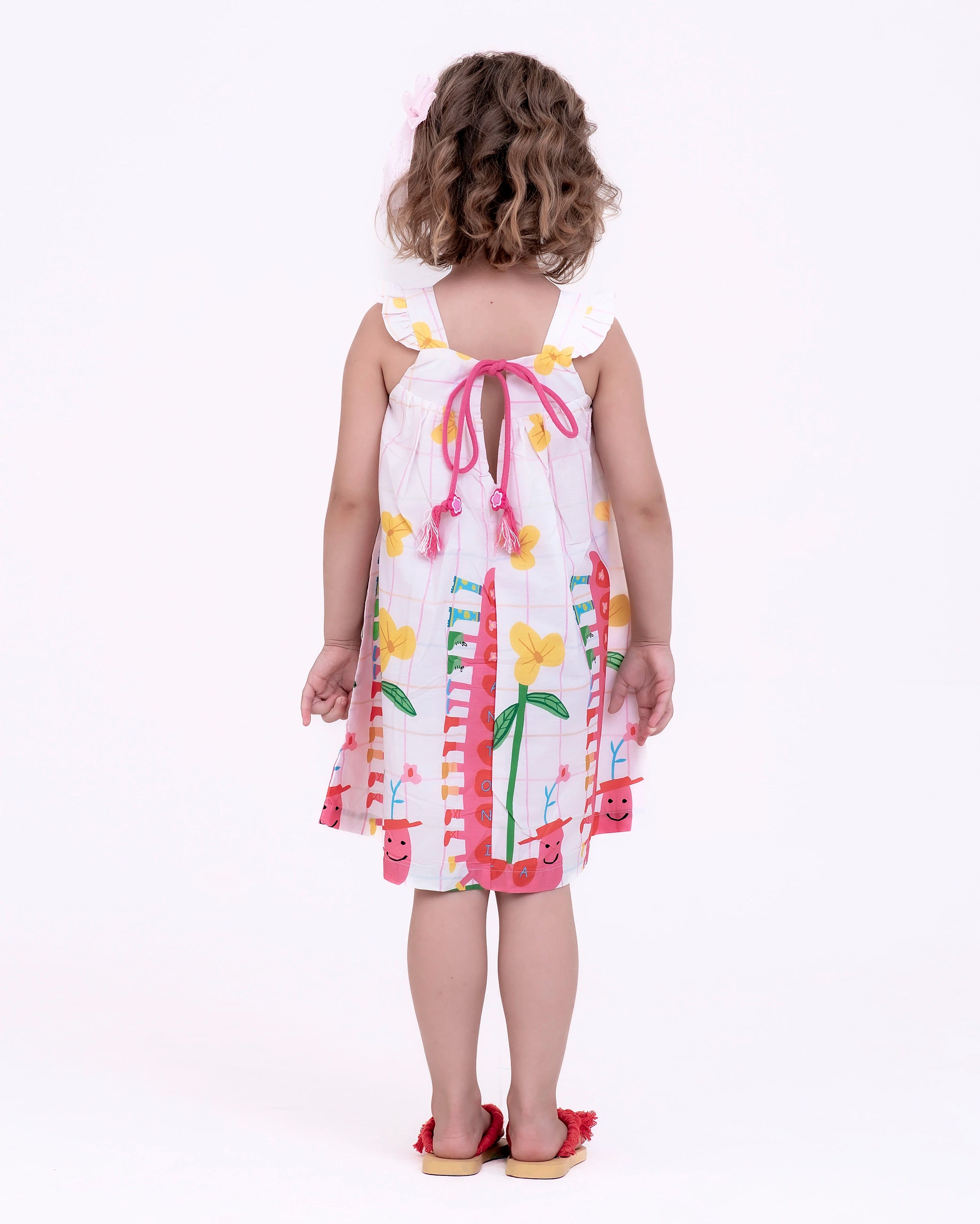 Vestido com estampa Centopeia infantil feminino Antonita para meninas de 2 a 10 anos