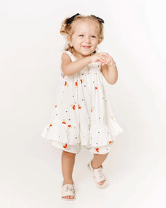 Romper leve com estampa de joaninhas infantil feminino Antonita para meninas de 0 a 3 anos