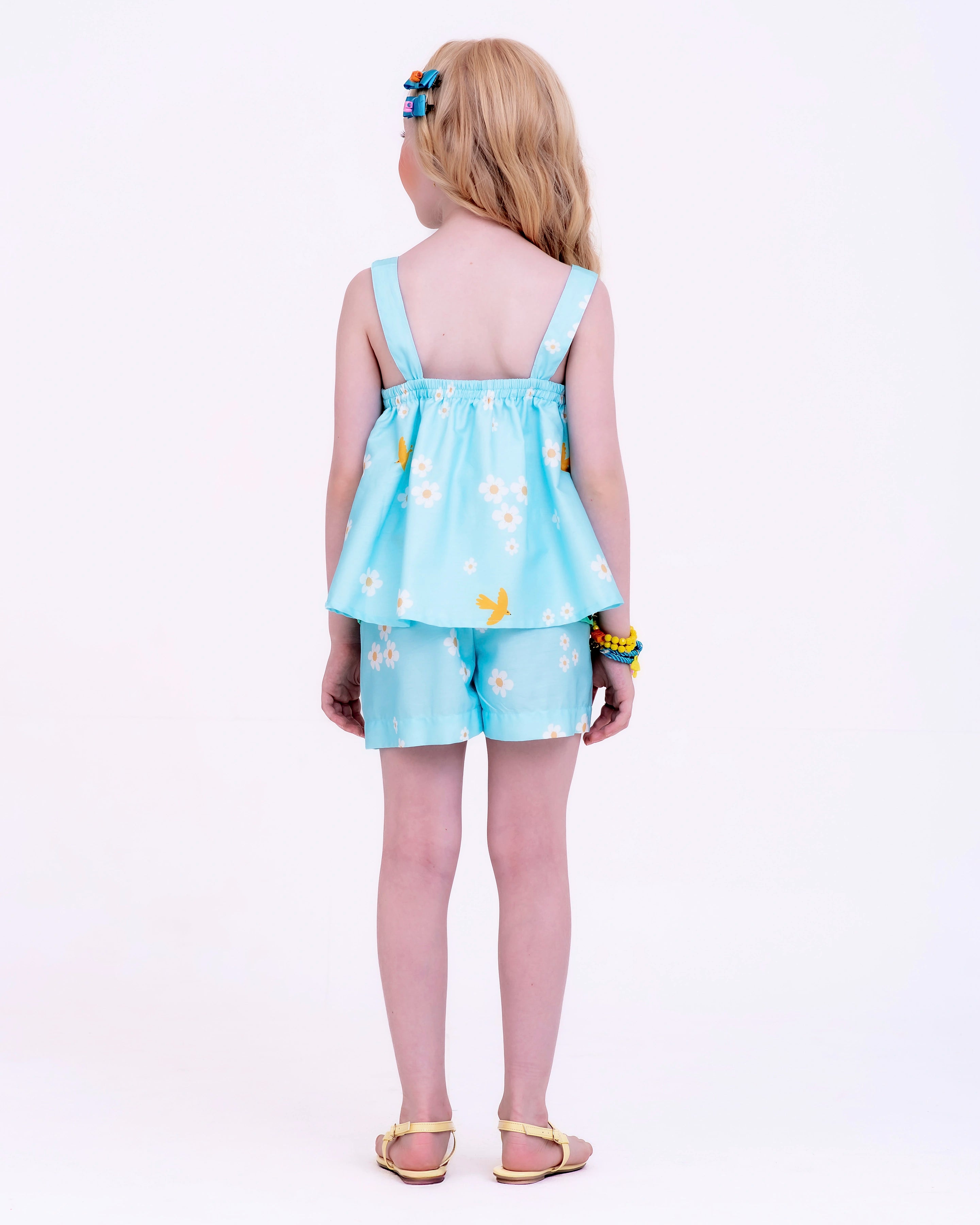 Macacão com estampa Dia Perfeito infantil feminino Antonita para meninas de 4 a 16 anos