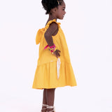 Vestido curto com estampa Buque De Flores infantil feminino Antonita para meninas de 4 a 16 anos