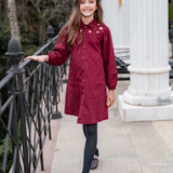Vestido elegante com detalhe em anéis infantil feminino Antonita para meninas