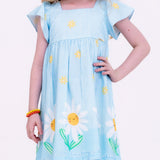 Vestido com estampa floral Camafeu infantil feminino Antonita para meninas de 2 a 10 anos