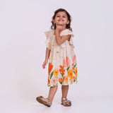 Vestido curto com estampa Brilho das Flores infantil feminino Antonita para meninas de 0 a 3 anos