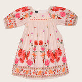 Vestido curto com estampa floral infantil feminino Antonita para meninas 