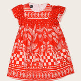 Vestido curto com estampa Tukee Red infantil feminino Antonita para meninas