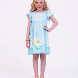 Vestido com estampa floral Camafeu infantil feminino Antonita para meninas de 2 a 10 anos