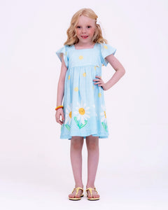 Vestido com estampa floral Camafeu infantil feminino Antonita para meninas de 2 a 10 anos