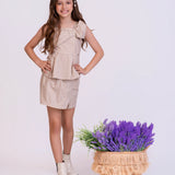 Conjunto com estampa Provance infantil feminino Antonita para meninas 