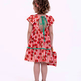 Vestido com estampa Tomatinhos infantil feminino Antonita para meninas de 2 a 10 anos