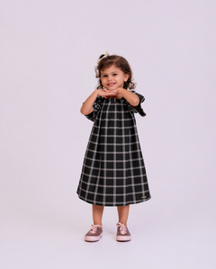 Vestido com estampa xadrez infantil feminino Antonita para meninas