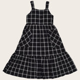 Vestido midi com estampa xadrez infantil feminino Antonita para meninas