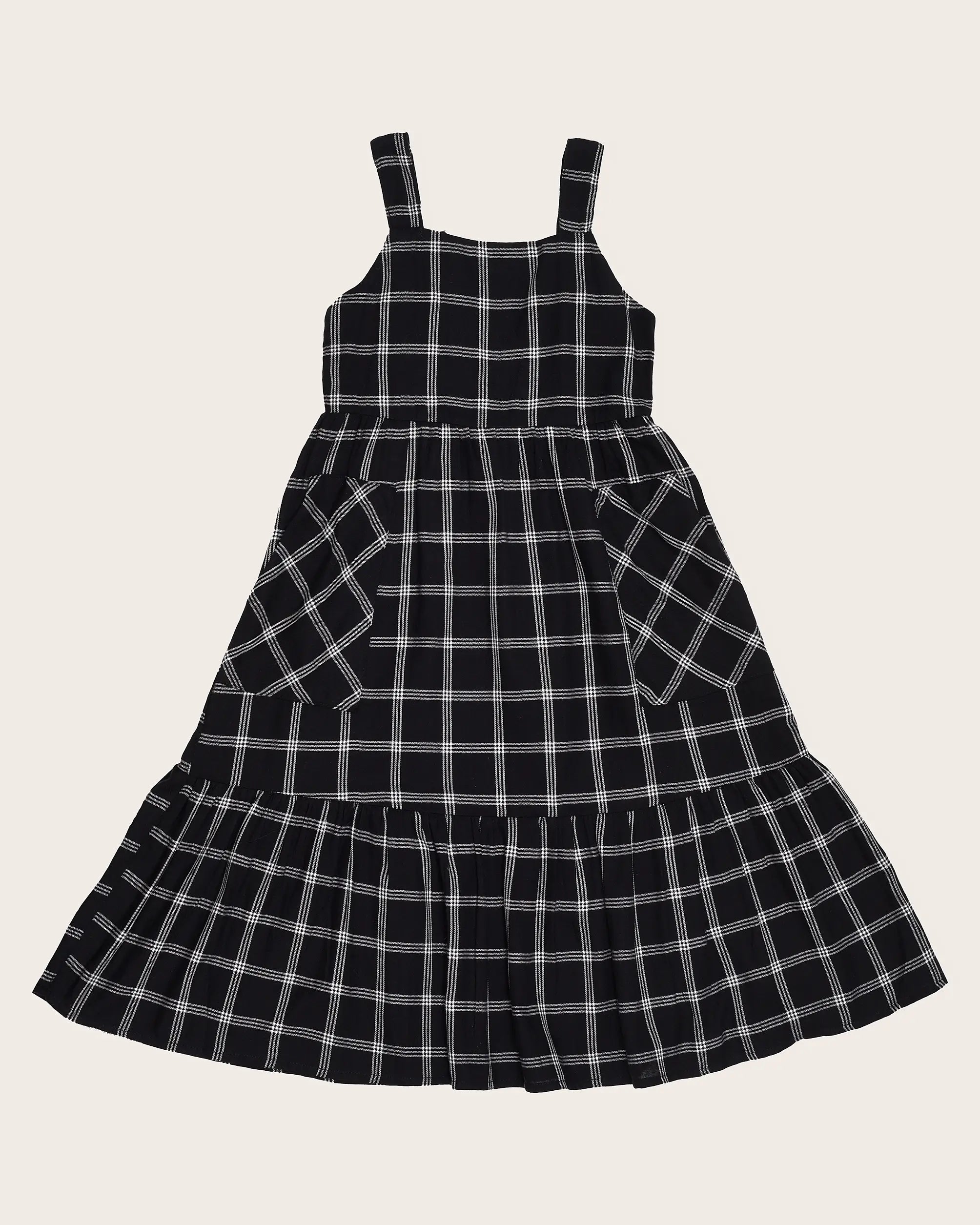 Vestido midi com estampa xadrez infantil feminino Antonita para meninas