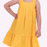 Vestido com saia em babado infantil feminino Antonita para meninas de 2 a 10 anos