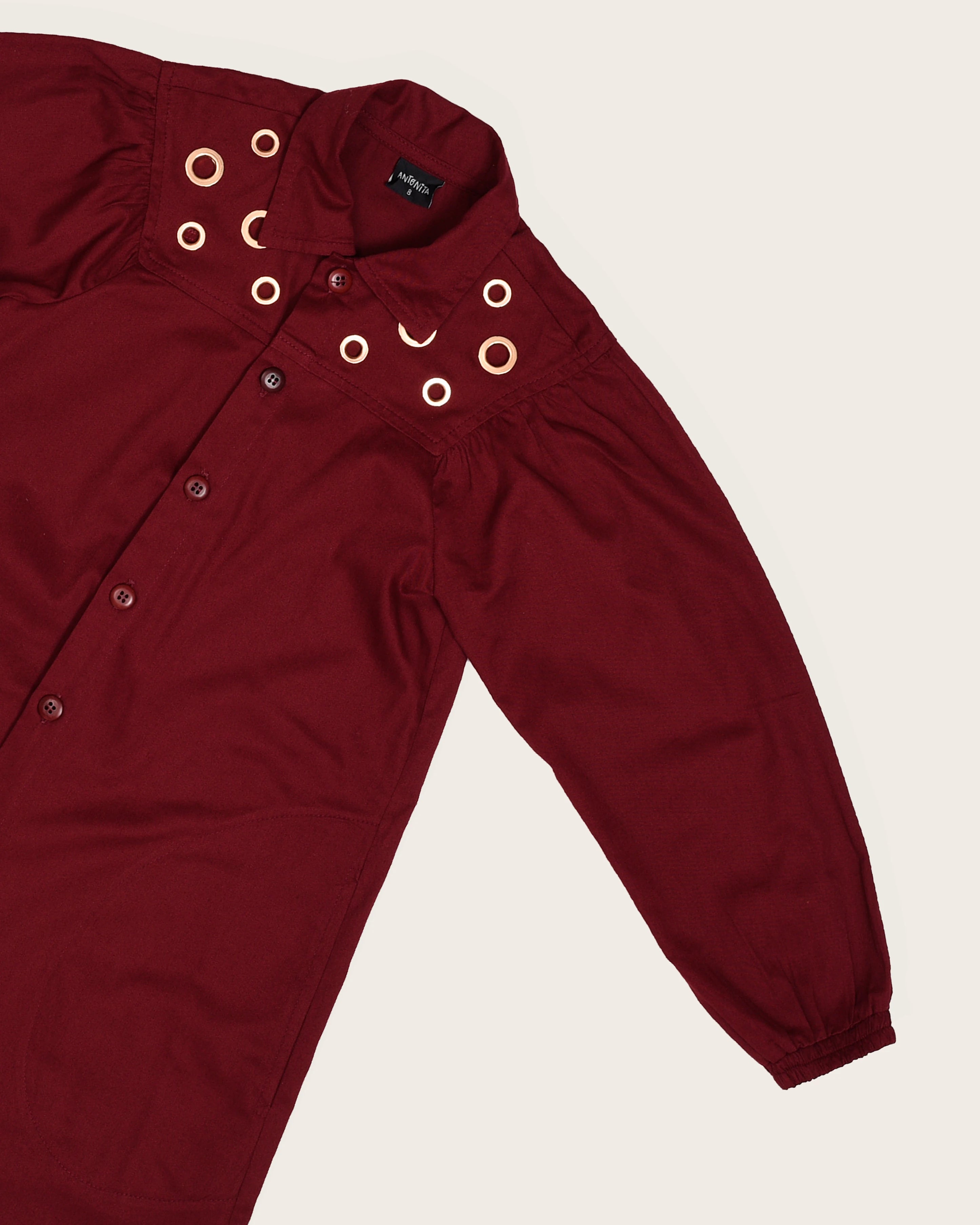 Vestido elegante com detalhe em anéis infantil feminino Antonita para meninas