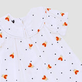 Vestido com estampa de abelhas infantis femininos Antonita para meninas de 2 a 10 anos