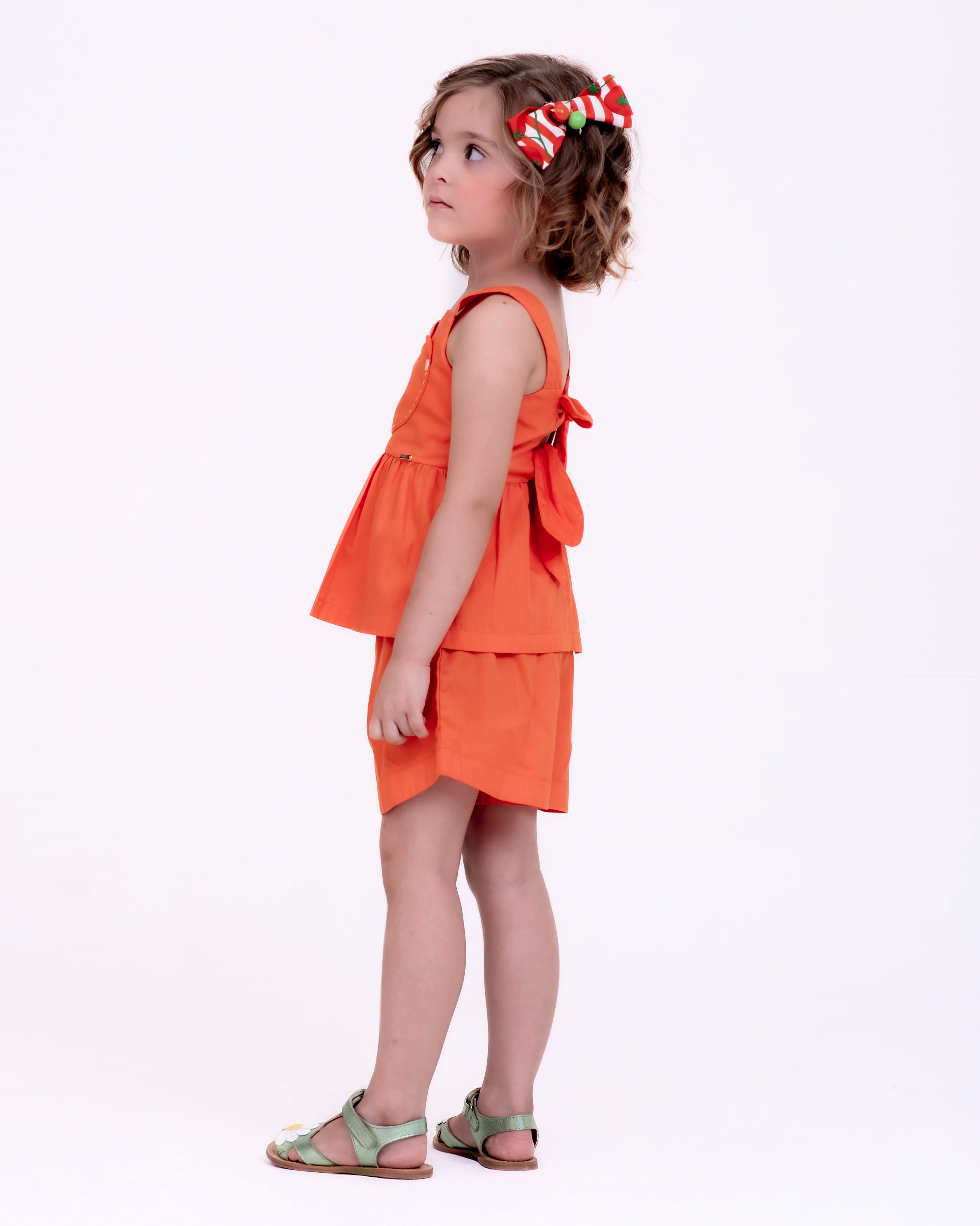 Conjunto com estampa Buque De Flores infantil feminino Antonita para meninas de 2 a 10 anos