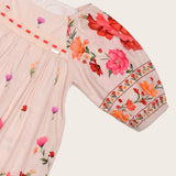 Vestido curto com estampa floral infantil feminino Antonita para meninas 