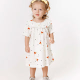 Vestido com estampa de abelhas infantis femininos Antonita para meninas de 2 a 10 anos