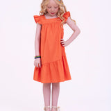 Vestido curto com estampa Buque De Flores infantil feminino Antonita para meninas de 4 a 16 anos