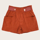 Short com detalhe em couro infantil feminino Antonita para meninas