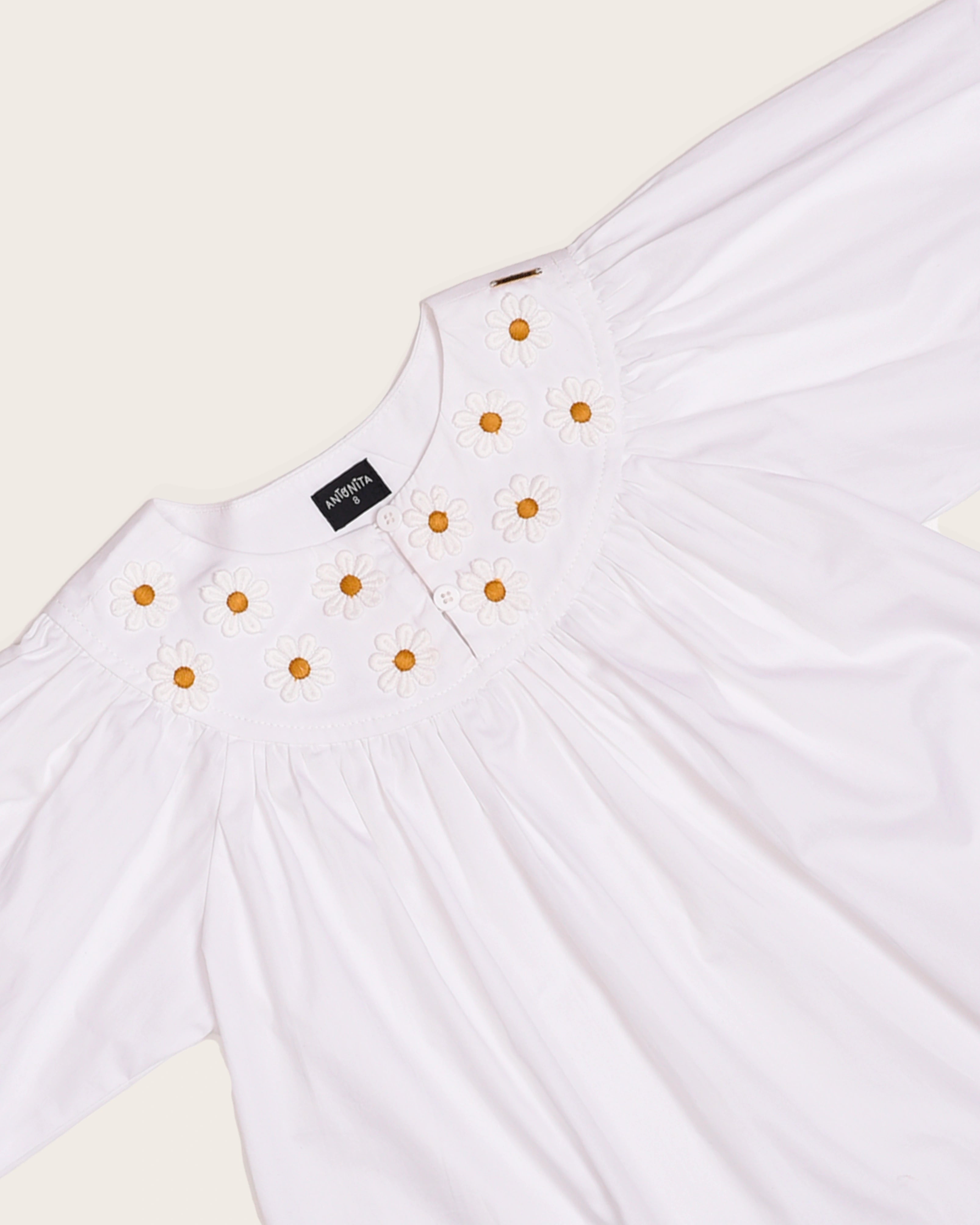 Bata com detalhes na gola infantil feminino Antonita para meninas 