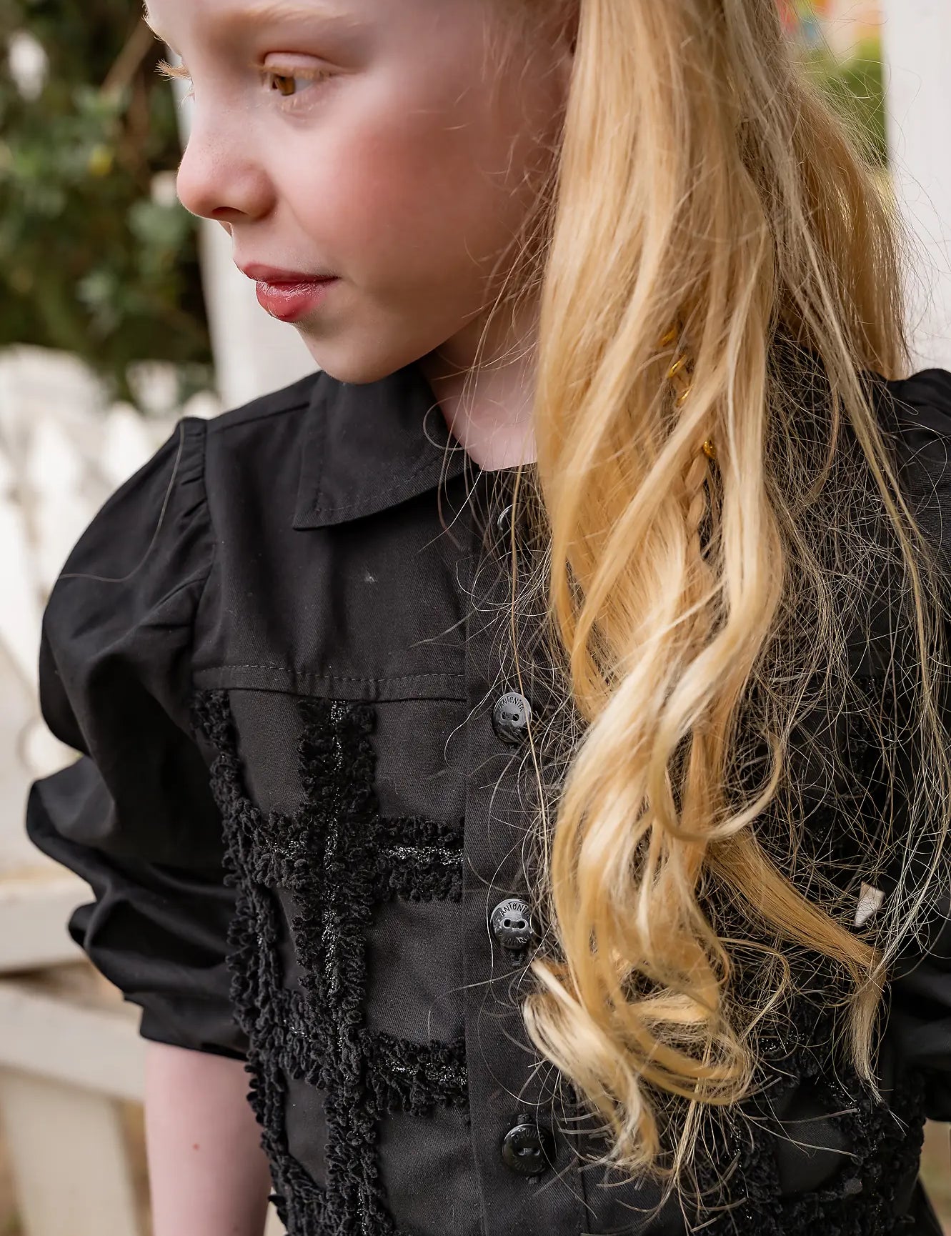 Conjunto Blackout com blusa cropped e short infantil feminino Antonita para meninas 
